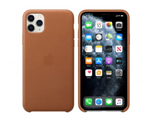 APPLE iPhone 11 Pro Max Leather Case - Saddle Brown