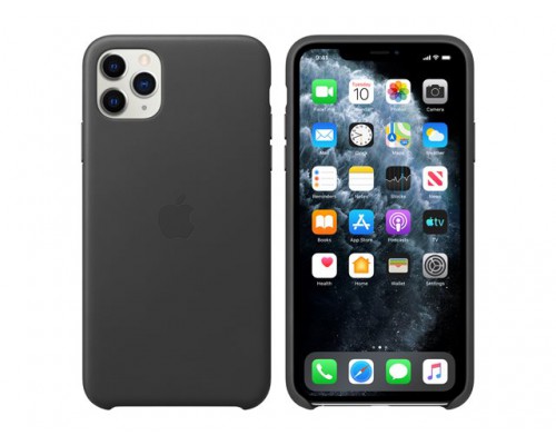 APPLE iPhone 11 Pro Max Leather Case - Black