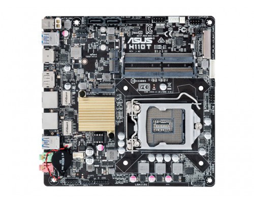 ASUS H110T/CSM LGA 1151 Mini-ITX 2xSO-DIMM DDR4 Up to 32GB M.2 2xSATA 6Gb/s 4xUSB 3.1 5xUSB 2.0