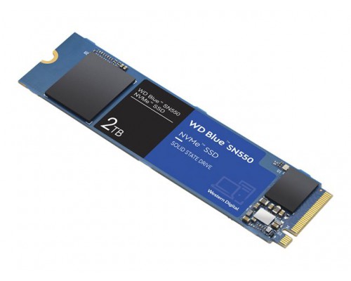 WD Blue SSD SN550 NVMe 2TB M.2 2280 PCIe Gen3 8Gb/s internal single-packed
