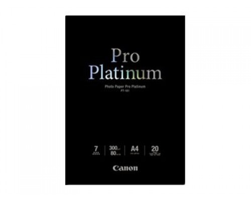 CANON PT-101 pro platinum photo paper inktjet 300g/m2 A4 20 sheets 1-pack