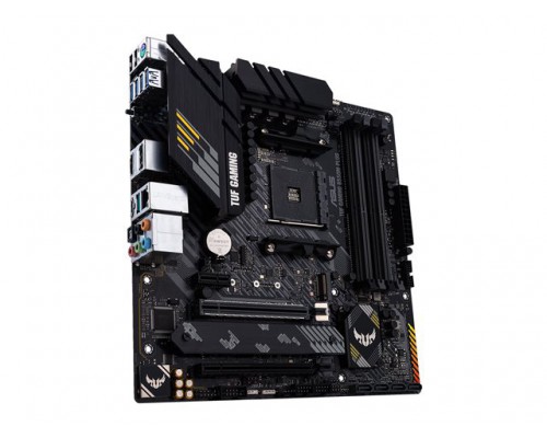 ASUS TUF GAMING B550M-PLUS mATX MB PCIe 4.0 dual M.2 10 DrMOS power stages 2.5Gb Ethernet HDMI DisplayPort SATA 6Gbps