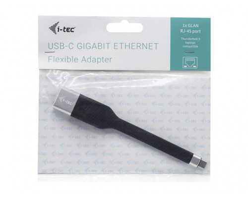I-TEC USB C auf Gigabit Ethernet Flat Adapter 1x USB-C to RJ-45 10/100/1000 Mbps compatible with Thunderbolt 3