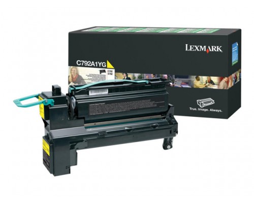 LEXMARK C792, X792 toner geel standard capacity 6.000 pagina s 1-pack return program