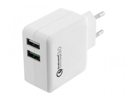 EWENT EW1233 USB Charger 110-240V 2 port Quickcharge Qualcomm 4A