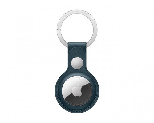 APPLE AirTag Leather Key Ring - Baltic Blue