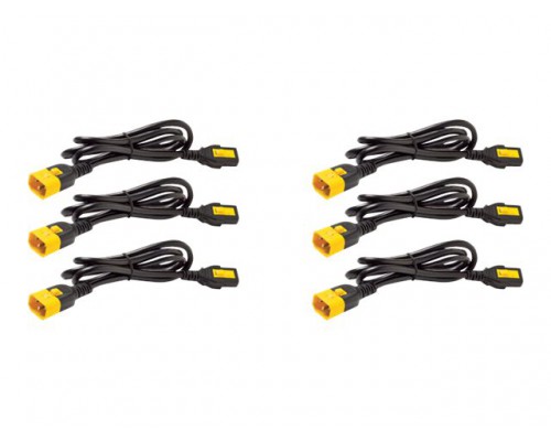 APC Power Cord Kit 6 ea Locking C13 to C14 1.2m North America