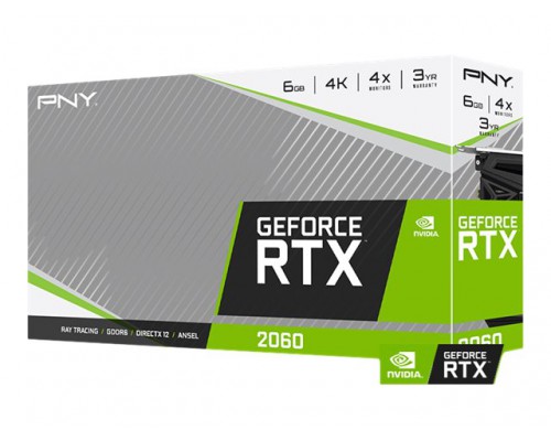 PNY GeForce RTX 2060 6GB GDDR6 192-bit DP/HDMI/DVI-D Dual Fan