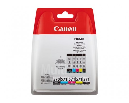 CANON PGI-570/CLI-571 PGBK/C/M/Y/BK MULTI BL w/o SEC