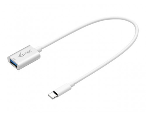 I-TEC USB Type-C to 3.1/3.0/2.0 Typ A Adapter allow connect your USB device e.g. HUB to new Type-C connector 20 cm