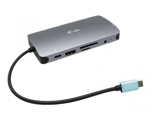 I-TEC USB-C Metal Nano Dock 1xHDMI 1xVGA 1xSD Cardreader 1xmicroSD Cardreader 1xGLAN 1xAudio/Mic 3xUSB 3.1 1xUSB-C Data 1xUSB-C PD