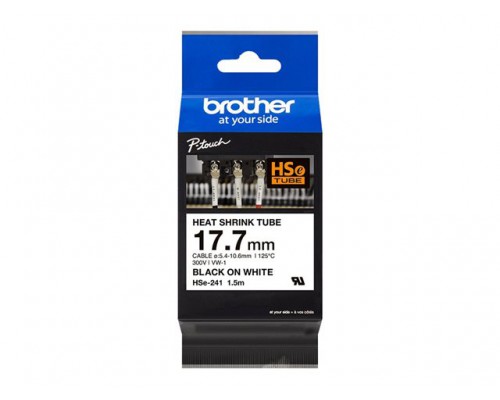 BROTHER Rubans thermo retractable, 1,7mm de large, 1.5m de long (pour cables de 5.4 a 10.6mm de diametre)