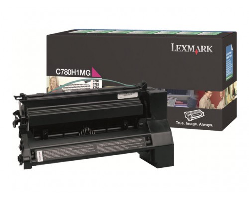 LEXMARK C782, X782e tonercartridge magenta standard capacity 10.000 pagina s 1-pack return program