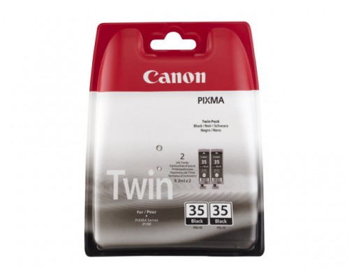 CANON PGI-35 inktcartridge zwart 2-pack blister met alarm