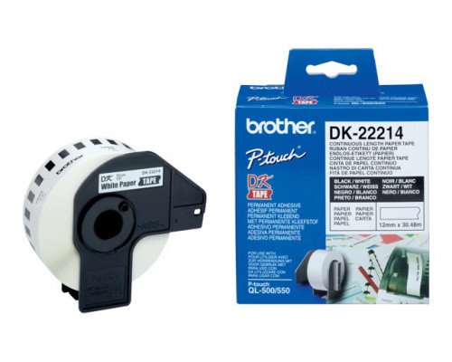 BROTHER P-Touch DK-22214  continue length paper 12mm x 30.48m