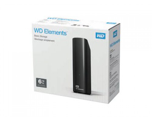 WD Elements 6TB HDD USB3.0 3,5inch RTL extern RoHS compliant black