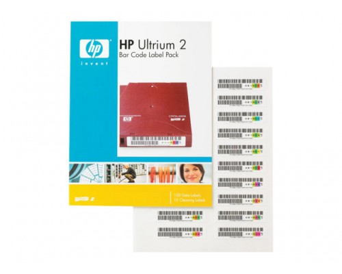 HPE LTO Ultrium 2 barcode labels 100-pack