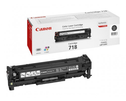 CANON 718 tonercartridge zwart standard capacity 3.400 pagina s 1-pack