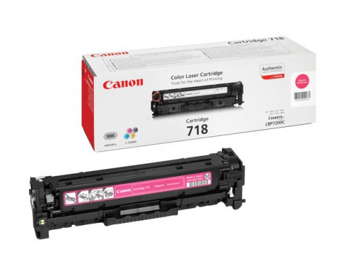 CANON 718 tonercartridge magenta standard capacity 2.900 pagina s 1-pack