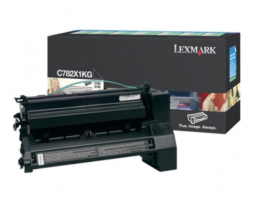 LEXMARK C782, X782e tonercartridge zwart high capacity 15.000 pagina s 1-pack return program