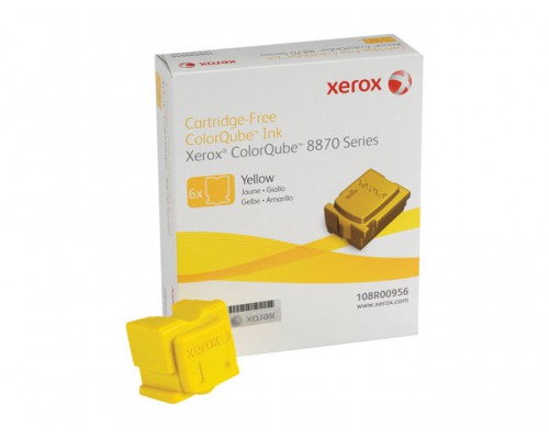 XEROX 8870 ColorQube geel standard capacity 6 x 2.883 paginas 6-pack