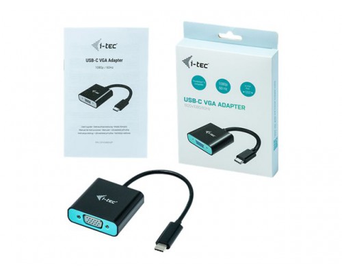 I-TEC USB C to VGA Adapter 1x VGA FullHD 1920x1080/60Hz compatible with Thunderbolt 3