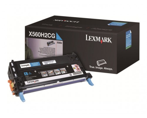 LEXMARK X560 tonercartridge cyaan high capacity 10.000 pagina s 1-pack