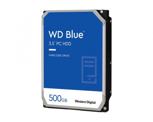 WD Blue 500GB SATA 6Gb/s HDD internal 3,5inch serial ATA 32MB cache 7200 RPM RoHS compliant Bulk