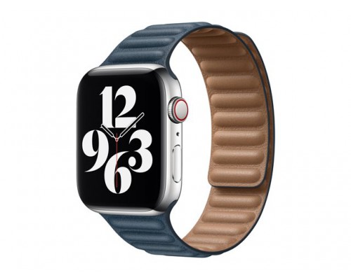 APPLE 44mm Baltic Blue Leather Link Small