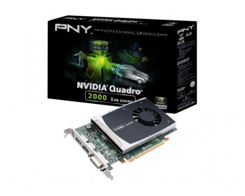 PNY Quadro 2000 1GB GDDR5 BLK PCI-E x16 128bit 2xDisplayPort 1xDVI-I DL active