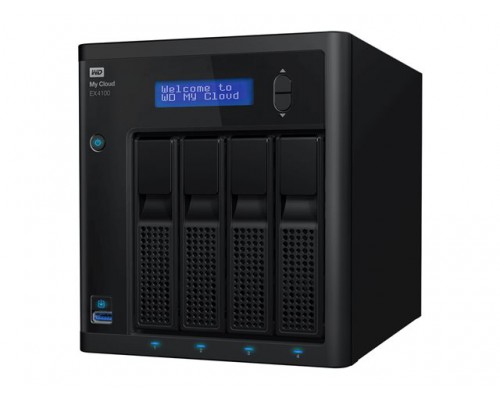 WD My Cloud EX4100 16TB NAS 4-Bay person. Cloud storage incl WD Red drives 1,6GHz Marvell ARMADA 388 dual-core proc. 2GB RAM