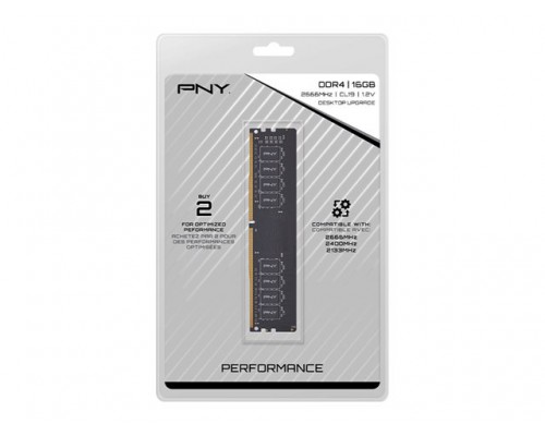 PNY 16GB DDR4 PC4-21300 2666Mhz DIMM RETAIL Desktop Memory