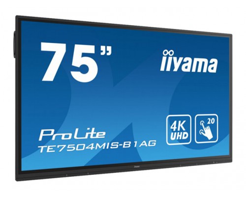 IIYAMA TE7504MIS-B1AG 75inch IPS UHD AG 20P Touch VGA 3xHDMI USB-C with 65 Watt PD Android OS