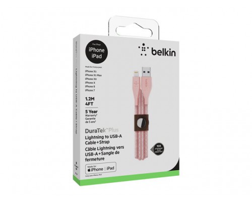 BELKIN DURATEK PLUS LIGHTNING TO USB-A CABLE STRAP 4