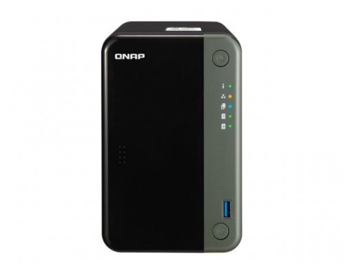 QNAP TS-253D-4G 2-bay NAS Intel Celeron J4125 QC 2.0GHz 4GB DDR4 SODIMM SATA 6GB/s USB3.0 x3 USB2.0 x2