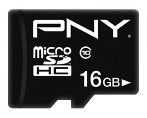 PNY Micro SD Card Performance Plus 16GB HC Class 10 SD adapter