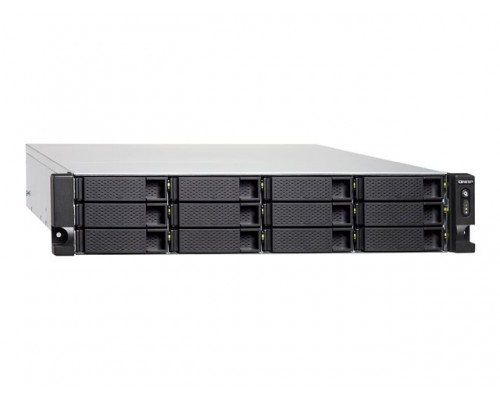 QNAP TS-1283XU-RP-E2124-8G 12-Bay NAS E-2124 8GB DDR4 12x2.5inch/3.5inch SATA HDD/SSD 4 GigaLan 2x10GbE SFP