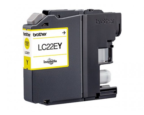 BROTHER LC22EY inkt geel hoge capaciteit 2400 p. voor MFCJ5920DW