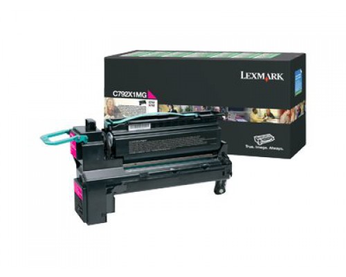 LEXMARK C792 toner magenta standard capacity 20.000 pagina s 1-pack return program