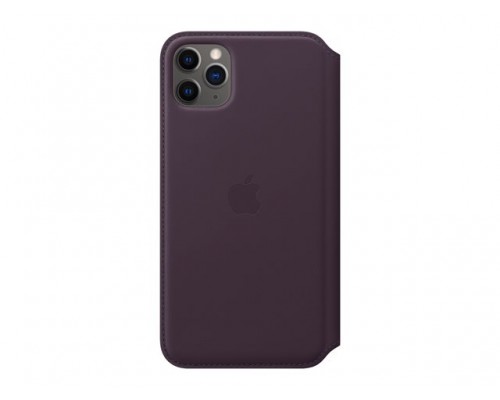 APPLE iPhone 11 Pro Max Leather Folio - Aubergine