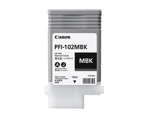 CANON PFI-102MBK dye inktcartridge matzwart standard capacity 130ml 1-pack