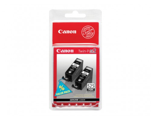 CANON PGI-525PG BK inktcartridge zwart standard capacity 2 x 19ml 2 x 339 paginas 2-pack blister zonder alarm