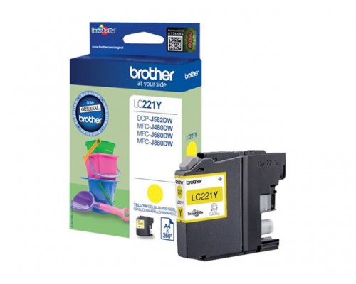 BROTHER LC221Y ink yellow 300 pages