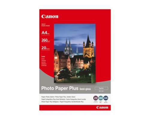 CANON SG-201 semi glossy photo paper inktjet 260g/m2 A4 20 sheets 1-pack