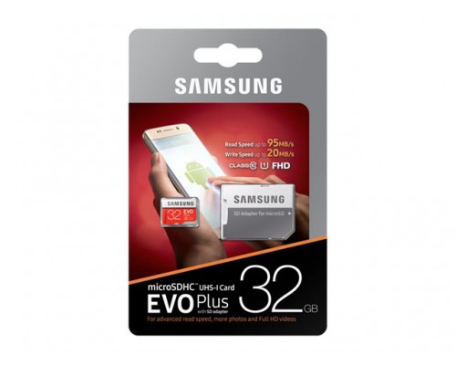 SAMSUNG microSD EVO Plus 32GB Class10 R95/W20 incl adapter