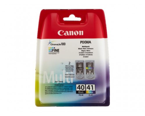 CANON PG-40 / CL-41 inktcartridge zwart en kleur standard capacity multipack blister with security