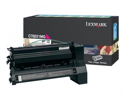 LEXMARK C782, X782e tonercartridge magenta high capacity 15.000 pagina s 1-pack return program